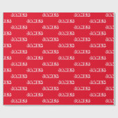 Anpassen mit Name, Text, Geburtstagsgeschenk Geschenkpapier (Flach)