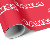 Anpassen mit Name, Text, Geburtstagsgeschenk Geschenkpapier (Rolleneckpunkt)