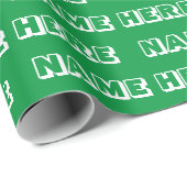 Anpassen mit Name, Text, Geburtstagsgeschenk Geschenkpapier (Rolleneckpunkt)