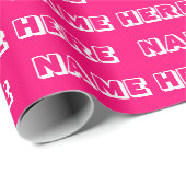 Anpassen mit Name, Text, Geburtstagsgeschenk Geschenkpapier (Rolleneckpunkt)