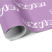 Anpassen mit Name, Text, Geburtstagsgeschenk Geschenkpapier (Rolleneckpunkt)