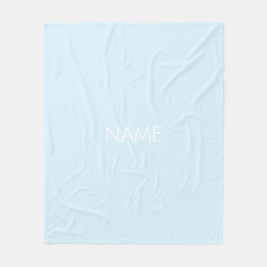 Anpassen mit Namen, minimalistischem Licht Fleecedecke (Vorderseite)