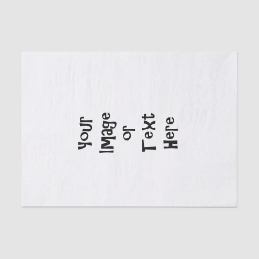 Anpassen mit personalisierten Bildern und Texten Seidenpapier (Vorderseite)