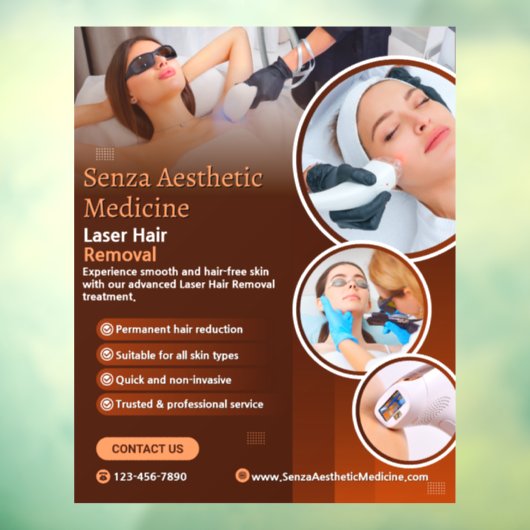 Anpassen moderner Laser-Haarentfernung Fensteraufkleber (Blatt 3)