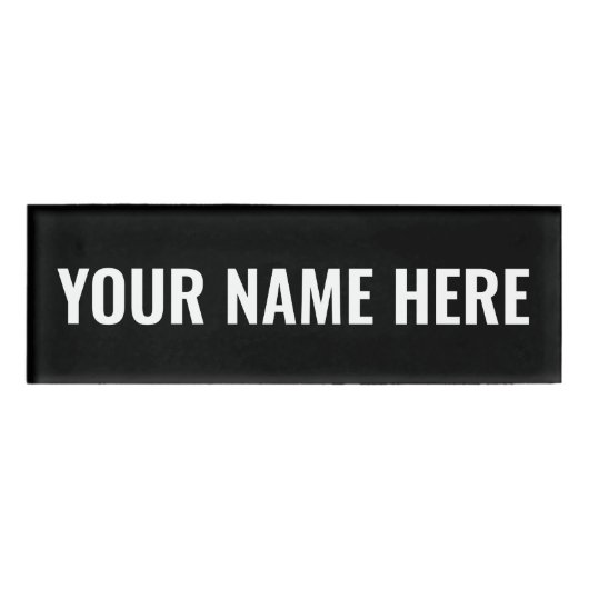 Anpassen Namenschild (Vorderseite)