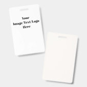 Anpassen oder Anpassen von Leerzeichenfolgen Ausweis (Front & Back)