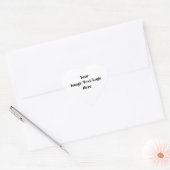 Anpassen oder Anpassen von Leerzeichenfolgen Herz-Aufkleber (Umschlag)