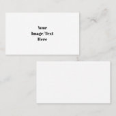 Anpassen oder Anpassen von Leerzeichenfolgen Visitenkarte (Vorne/Hinten)