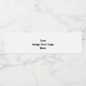 Anpassen oder Anpassen von Leerzeichenfolgen Wasserflaschenetikett (Einzelnes Label)