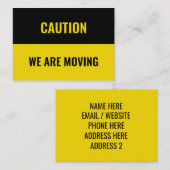 Anpassen, Personalisieren der Moving-Adressinforma Mitteilungskarte (Vorne/Hinten)