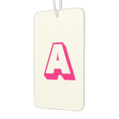 Anpassen, personalisieren des Alphabets als Anfang Autolufterfrischer (Links)