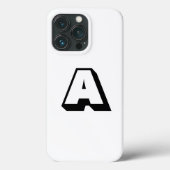 Anpassen, personalisieren des Alphabets als Anfang Case-Mate iPhone Hülle (Rückseite)