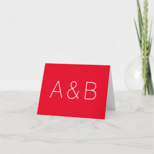 Anpassen, personalisieren des Alphabets als Anfang Dankeskarte