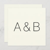 Anpassen, personalisieren des Alphabets als Anfang Dankeskarte (Vorne/Hinten)