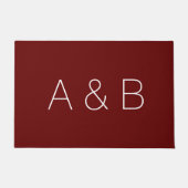 Anpassen, personalisieren des Alphabets als Anfang Fußmatte (Vorderseite)