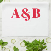 Anpassen, personalisieren des Alphabets als Anfang Geschirrtuch (Gefaltet)