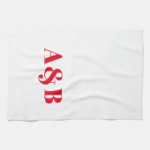 Anpassen, personalisieren des Alphabets als Anfang Geschirrtuch (Horizontal)