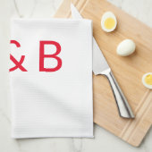 Anpassen, personalisieren des Alphabets als Anfang Geschirrtuch (Viertel Falte)