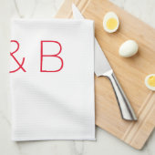 Anpassen, personalisieren des Alphabets als Anfang Geschirrtuch (Viertel Falte)