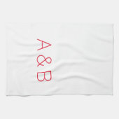 Anpassen, personalisieren des Alphabets als Anfang Geschirrtuch (Horizontal)