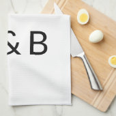 Anpassen, personalisieren des Alphabets als Anfang Geschirrtuch (Viertel Falte)