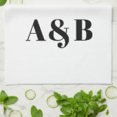 Anpassen, personalisieren des Alphabets als Anfang Geschirrtuch (Gefaltet)