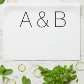 Anpassen, personalisieren des Alphabets als Anfang Geschirrtuch (Gefaltet)