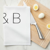 Anpassen, personalisieren des Alphabets als Anfang Geschirrtuch (Viertel Falte)