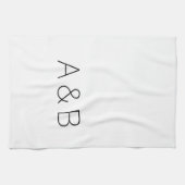 Anpassen, personalisieren des Alphabets als Anfang Geschirrtuch (Horizontal)