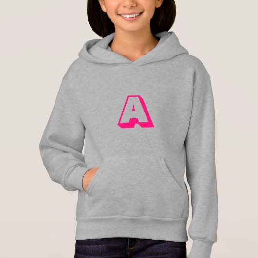 Anpassen, personalisieren des Alphabets als Anfang Hoodie (Vorderseite)