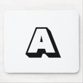 Anpassen, personalisieren des Alphabets als Anfang Mousepad (Vorne)