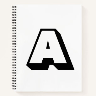 Anpassen, personalisieren des Alphabets als Anfang Notizblock