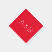 Anpassen, personalisieren des Alphabets als Anfang Serviette (Ecke)