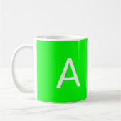 Anpassen, personalisieren Sie Monogramm Initial Ne Kaffeetasse (Links)