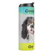 Anpassen / Personalisieren von Cavalier, Dog-Foto Thermosbecher (Nach links gedreht)
