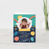 Anpassen, personalisierter Geburtstag Einladung (Rückseite)