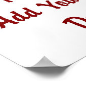 Anpassen - Poster (Ecke)