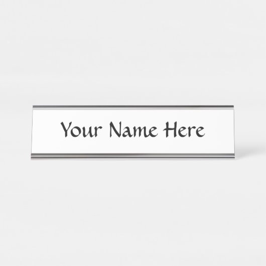 Anpassen! Schreibtischnamensplakette (Vorderseite )
