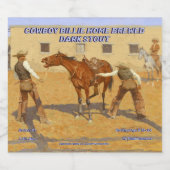 Anpassen seiner ersten Lektion 1903 von F Remingto Bierflaschenetikett (Einzelnes Label)