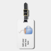 Anpassen Sie diese Tasse der Kaffeegrafik Gepäckanhänger (Vorderseite vertikal)