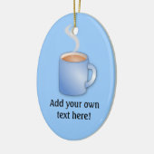 Anpassen Sie diese Tasse der Kaffeegrafik Keramikornament (Links)