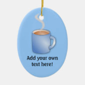 Anpassen Sie diese Tasse der Kaffeegrafik Keramikornament (Vorne)