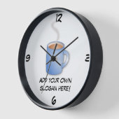 Anpassen Sie diese Tasse der Kaffeegrafik Uhr (Winkel)