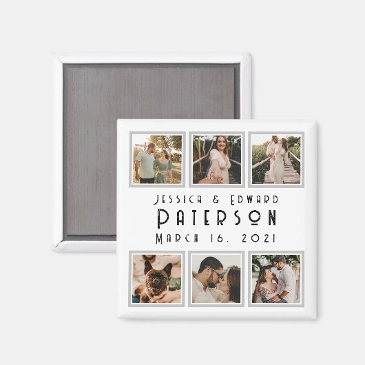 Anpassen Sie es, Liebe Fotos Moderne Personalisier Magnet (Vorderseite/Rückseite)