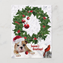 Anpassen Sie es neue Bulldog Welpen Weihnachten Ve