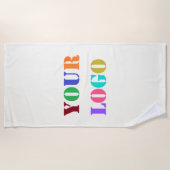 Anpassen Sie Ihr Firmenlogo Strandhandtuch (Vorderseite)