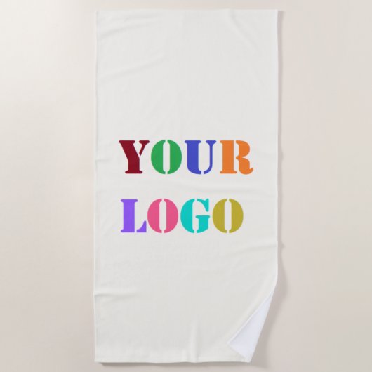 Anpassen Sie Ihr Firmenlogo Strandhandtuch (Vorderseite)