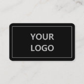 Anpassen Sie Ihre Design Black Business Card mit L Visitenkarte (Vorderseite)