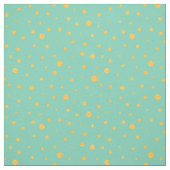 Anpassen Sie Ihre eigenen Goldpolka-Punkte in Grün Stoff (Muster)