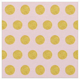 Anpassen Sie Ihre eigenen Goldpolka-Punkte-Muster  Stoff
